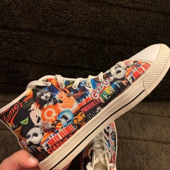 Theater Sneaker (Grease, Mama Mia, Wicked) Converse Style High Top - Picture 5 of 8